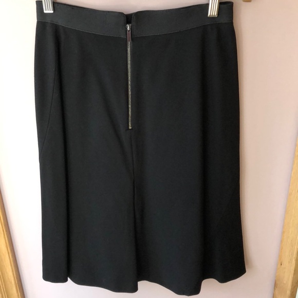 Ellie Tahari Fit & Flare Black Skirt - Picture 2 of 5